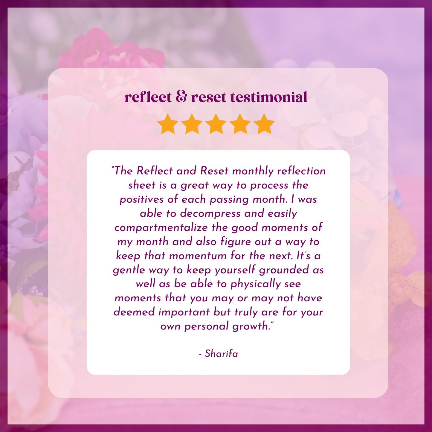 digital download⌇ reflect & reset: monthly reflection sheet ✨
